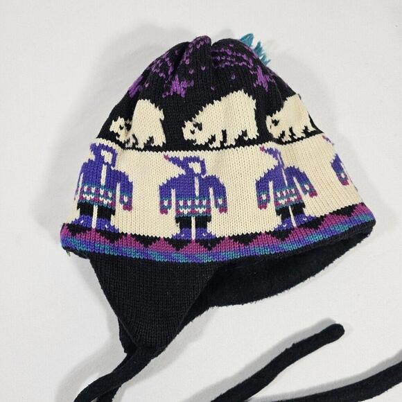 Vintage Turtle Fur Wool Blend Knit Beanie Poppy Gale Vermont USA - Picture 5 of 7